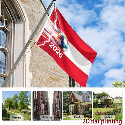Austria 2026 Football Flag – Polyester Fan Decoration