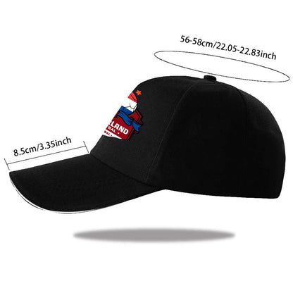 Dutch Football Crest Adjustable Baseball Cap with Netherlands Flag