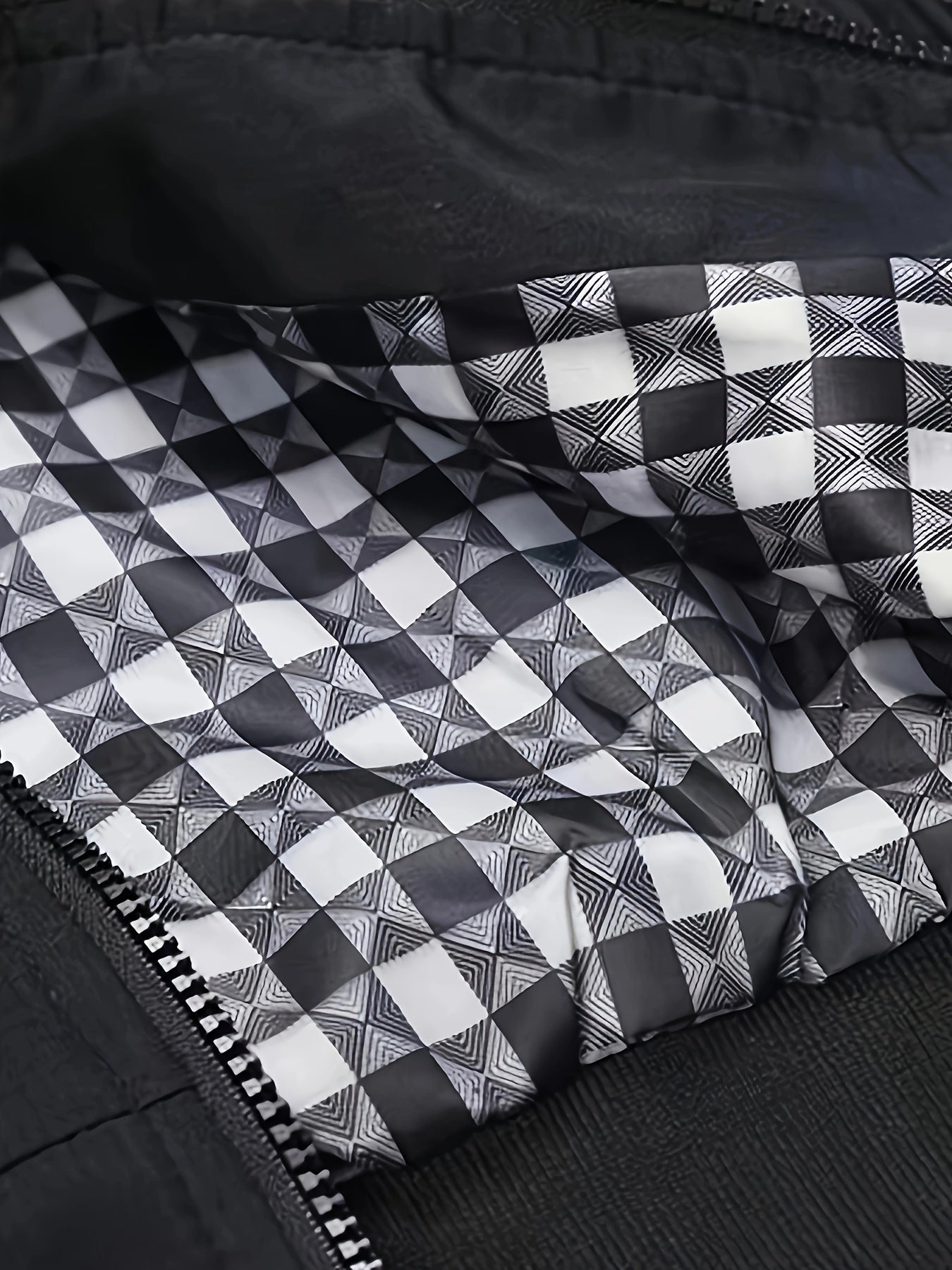 Men's Academic Jacket - Burgundy (Deep Red), Zip-Up Front Closure, Structured Non-Stretch Fabric, Zippered Pockets - Formal & Casual Outerwear for Office, Events, Everyday - Easy-Care Coat, Dressy Jacket, Houndstooth Pattern