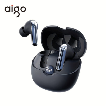 Aigo 5.4 Wireless Headphones with a Microphone, TWS In-Ear Sports Headphones, Stereo In-Ear Headphones with an LED Display, And Wireless Running Earphones for Gifts.
