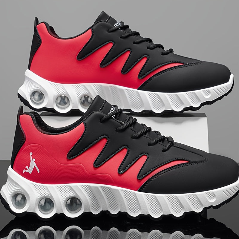 [sneakers] Trendy Men'S Cross-Training Shoes | ZQBOBING Mid-Top Lace-Up with Faux Upper, PVC Sole, EVA Insole | Perfect for All-Season Outdoor Activities