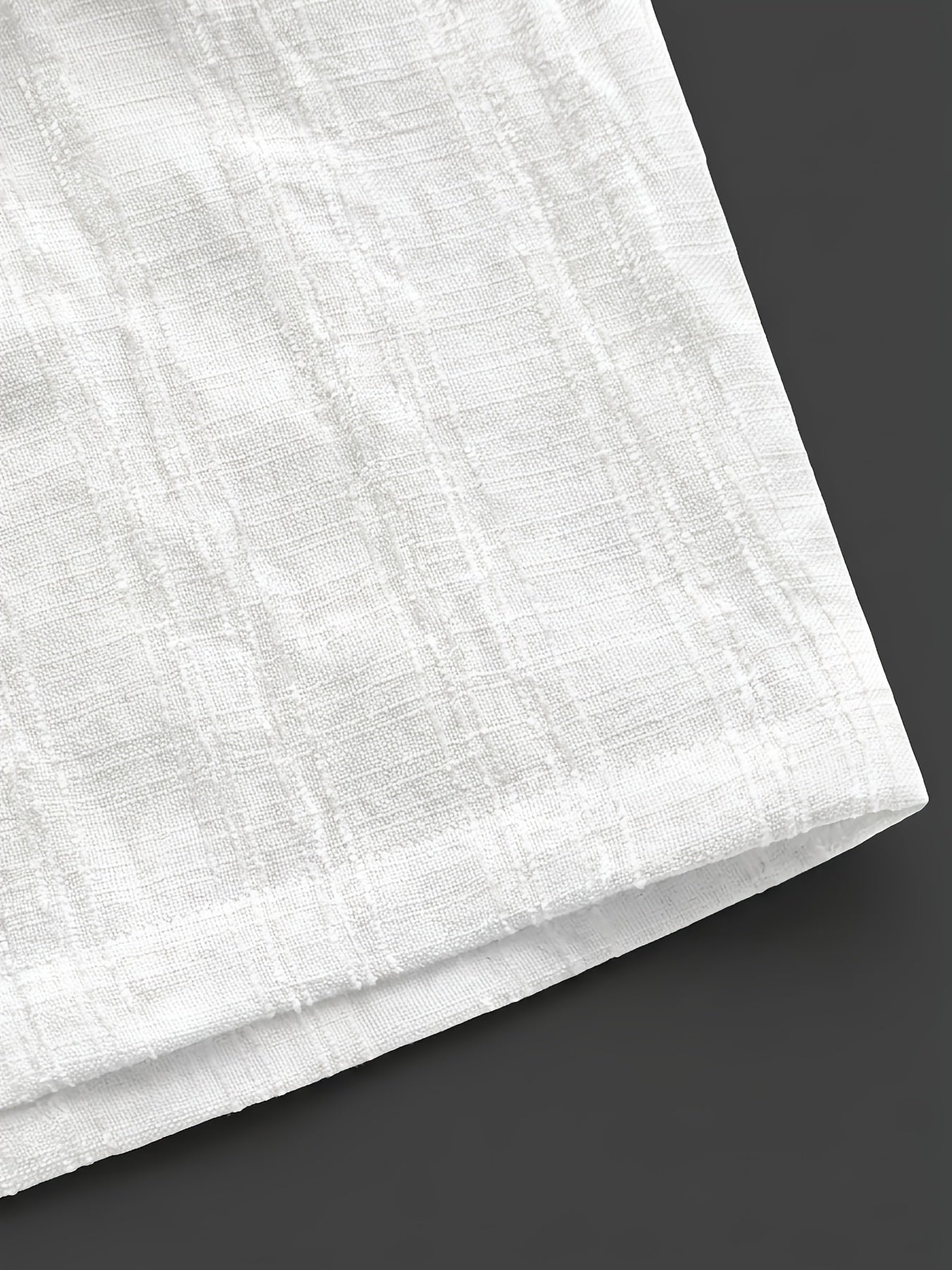 Men's Casual Short-Sleeve Shirt & Drawstring Shorts Set