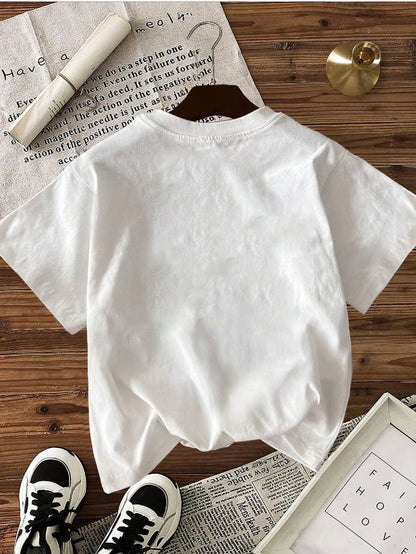 Women's Cotton Crew Neck T-Shirt with Golden Dandelion Print