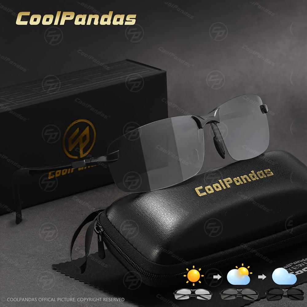 Polarized Photochromic Stainless Steel Sunglasses for Men & Women