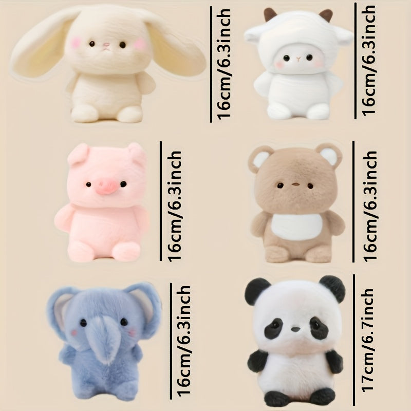 A Cute Collection of Plush Toys Including Bears, Rabbits, Pandas, Elephants, Pigs, And Sheep, Perfect for Events And Party Decorations, Charming Toys for Home Decor, Delightful Gifts for Independence Day, Birthdays, Mother'S