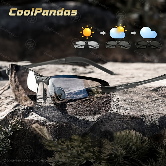 Polarized Photochromic Stainless Steel Sunglasses for Men & Women