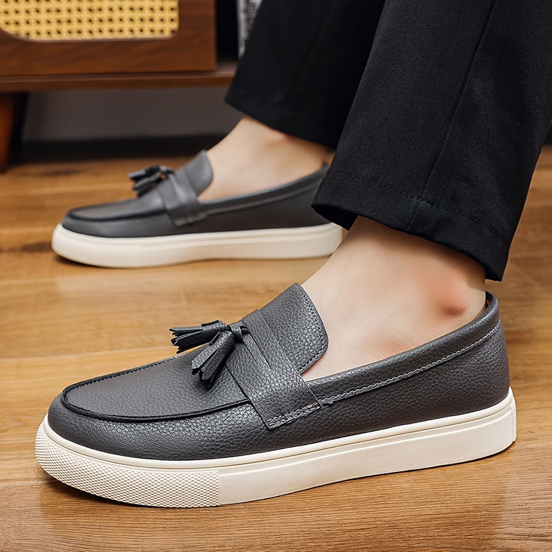 Men's Low-Top Slip-On Casual Sneakers with Tassels