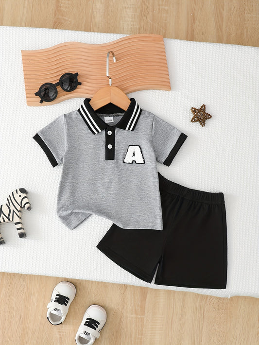 Summer Baby Girl 2-Piece Casual Short Sleeve Top & Shorts Set