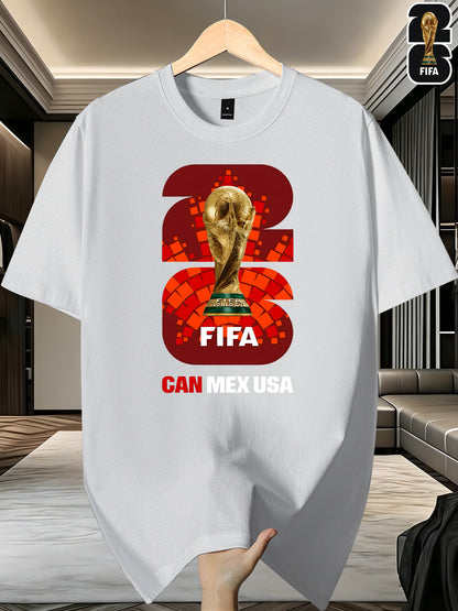 Men's FIFA 2026 World Cup T-Shirt Casual Polyester Top