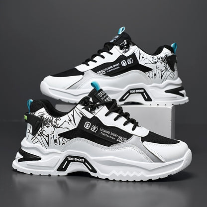Men's Athletic Sneakers - Breathable, Non-Slip  Durable, Lace-Up Closure for Casual Attire