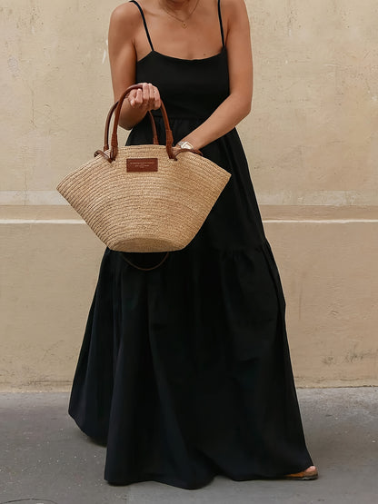 Elegant Women’s Summer Dress with Spaghetti Straps