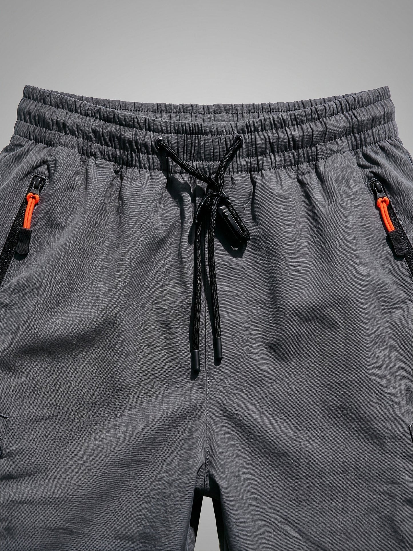 Men's Casual Loose-Fit Cargo Shorts with Elastic Drawstring Waist