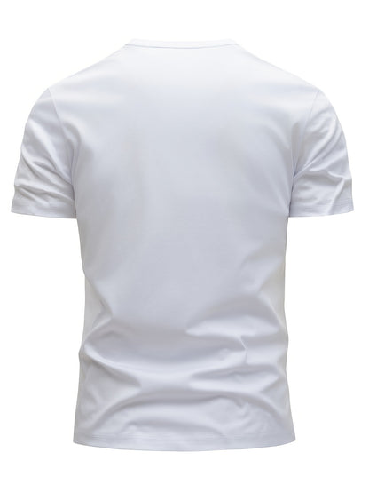 3pcs Men'S Heavyweight 100% Cotton T-Shirts - Breathable Crew Neck Tees, Dark Grey/White/Black Color Options - Everyday Casual & Formal Wear - Soft Everyday Essentials for Men, Cotton T Shirts, Summer Clothing, Classic Fit Te - ayq