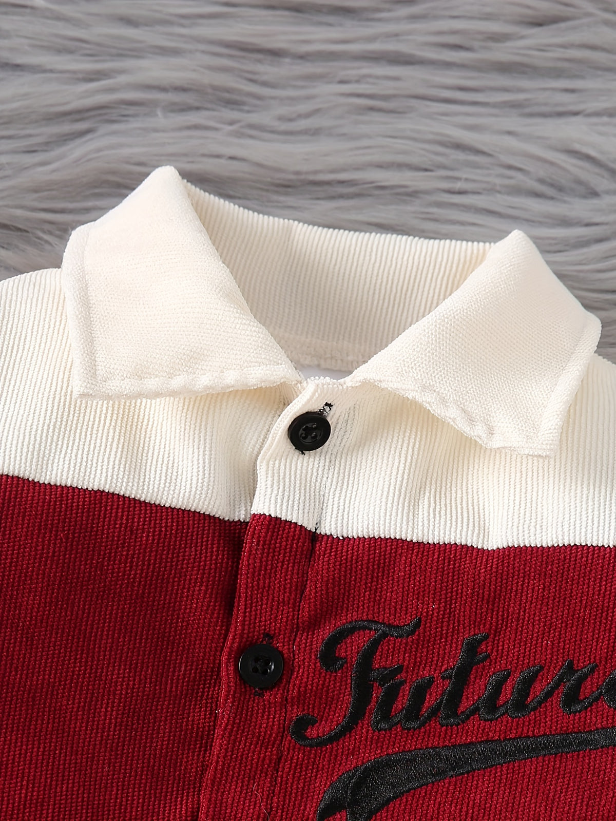 Boys' Fall-Winter Corduroy Bomber Jacket & Pants Set - ayq