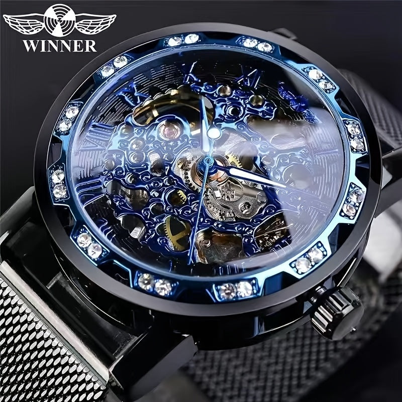 A Genuine Mechanical Watch With A Hollow Design For Men, A Stylish And Cool Famous Watch, A Tech-savvy And Luxurious Hot Sale Men's Watch, A Casual And Versatile Branded Wristwatch.