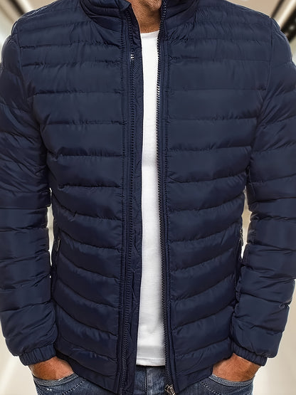 Men's Casual Zipper Hoodie Jacket with Detachable Hood