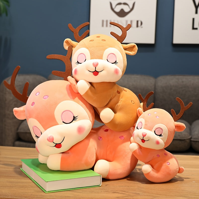 1pc, Cute Fawn Doll, Plush Toy Doll, Fawn Doll, Automotive Plush DecorationStuffed Animals Plushie Doll Toy, The Best Gifts for Halloween, Christmas, Family, Friends