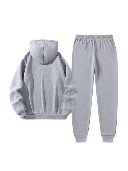 Men's Fall/Winter Casual Hoodie and Sweatpants Set