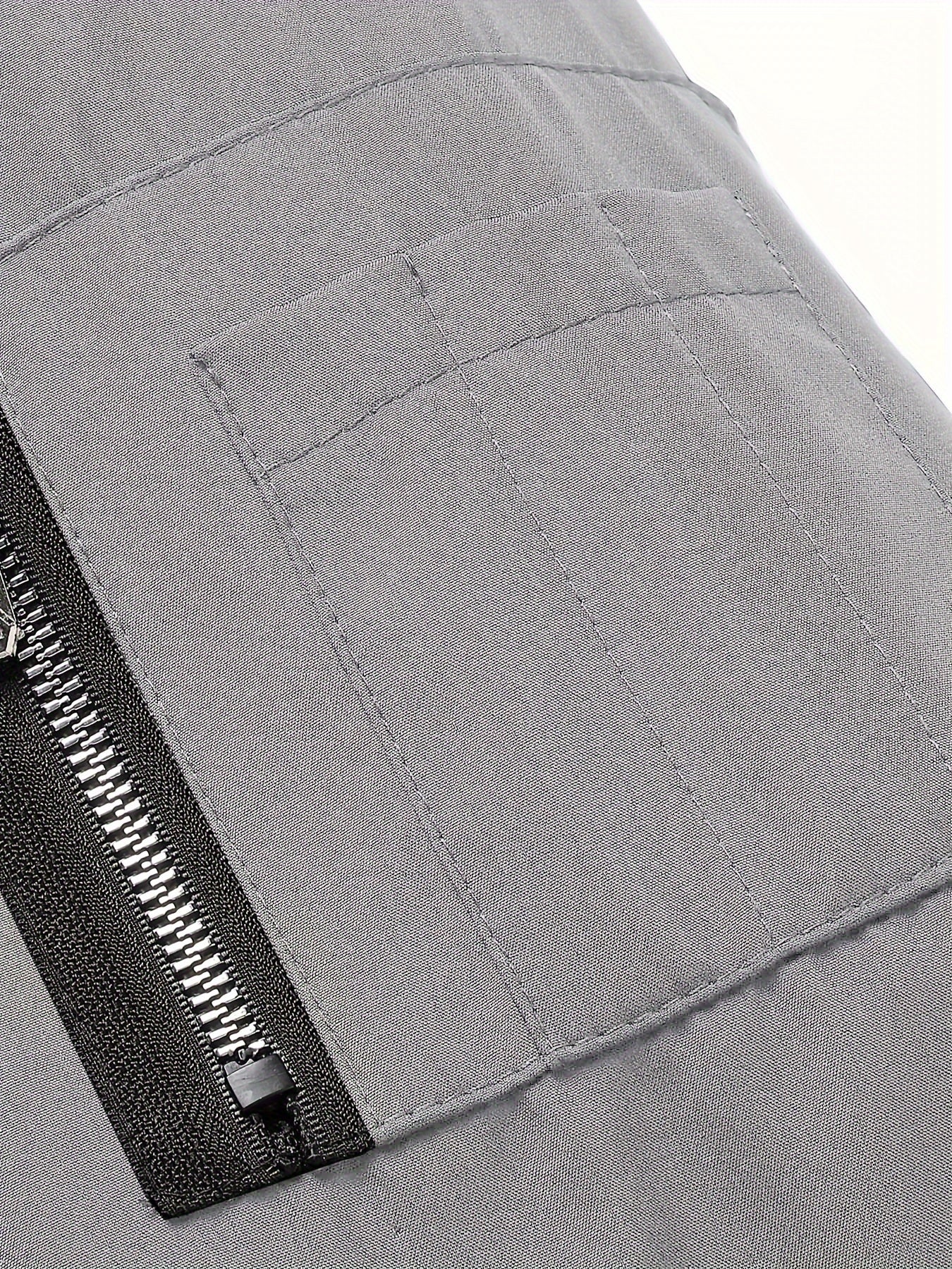 Men's Baseball Jacket - All-Season Zip-Up Coat with Zippered Pockets, Machine Washable Outerwear for Casual & Formal Events - Navy Jacket, Sleek Appearance