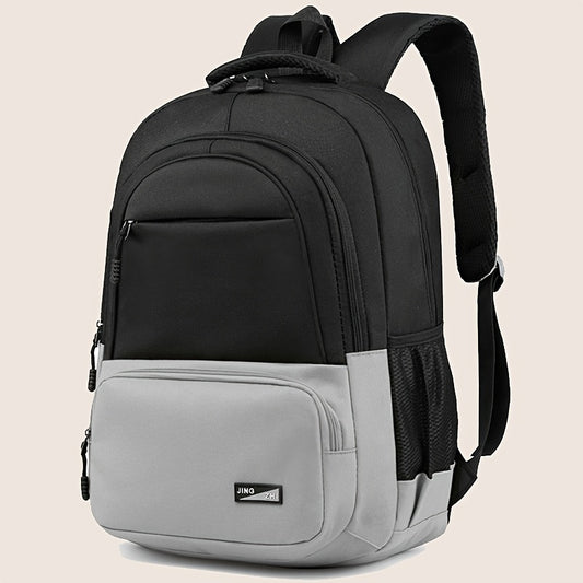 Durable Oxford Fabric Backpack - Spacious, Breathable, Adjustable Strap, Laptop Compartment, Ideal for Hiking, Camping, Travel, School  Work - High 46cm, Long 32cm, Thick 19cm, School Backpack   Adjustable Strap Backpack   D