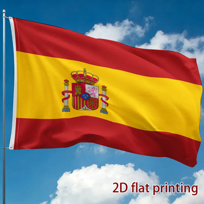 Spanish Flag Polyester Decorative Hanging Flag for Sports & Events