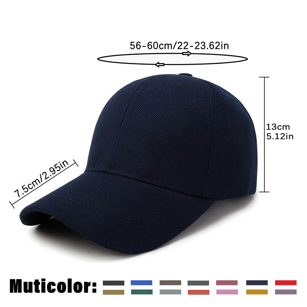 Unisex Lightweight Adjustable Sports Baseball Hat for All Seasons