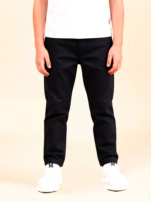 Boys' Cotton Jogger Pants Set with Cargo Pockets Casual Wear