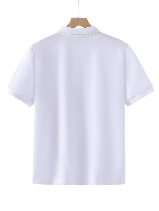 Teen Boys' Summer Casual Polo Shirt with Letter K Print
