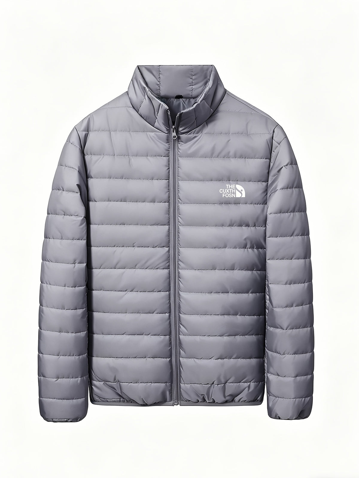 Men's Stand Collar Quilted Padded Coat Lightweight Warm Jacket
