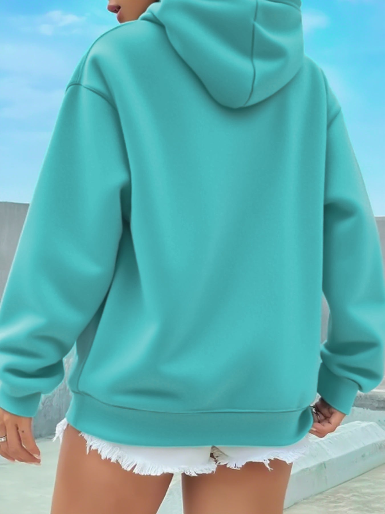 Women'S Christmas Hoodie - Thick Fleece-Lined Winter Sweatshirt with Deer & Snowflakes, Plaid Santa Hat Design, Cozy Casual Pullover for Holiday Party Outfits