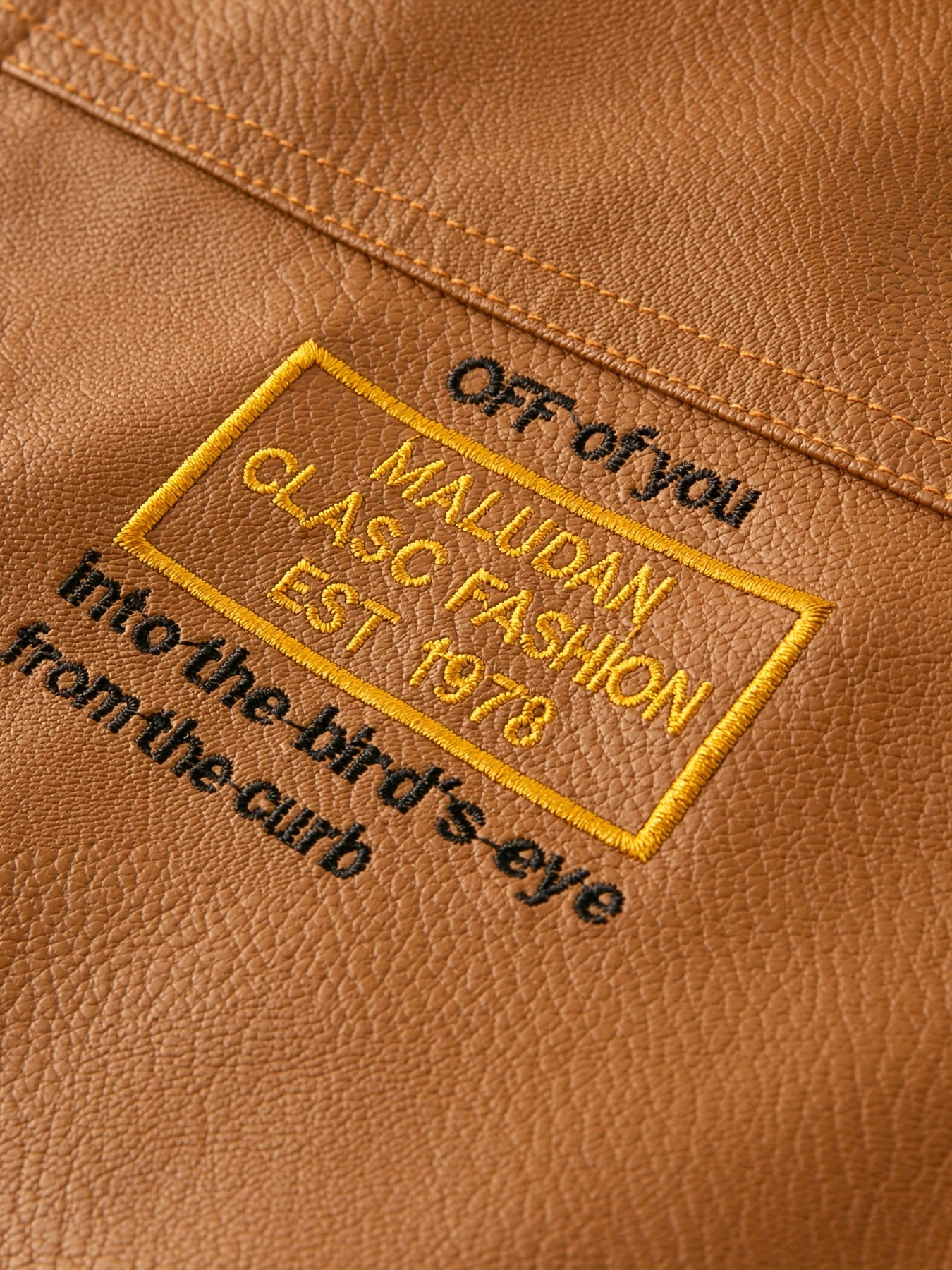 Men'S Faux Leather Bomber Jacket with Fleece Lining - Casual Motorcycle Style, Zip-Up, Long Sleeve, Drop Shoulder, Polyester Lining, Regular Fit, Outdoor & Hiking Wear, Outdoor Jacket | Bomber Jacket | Polyester Lined Jacket