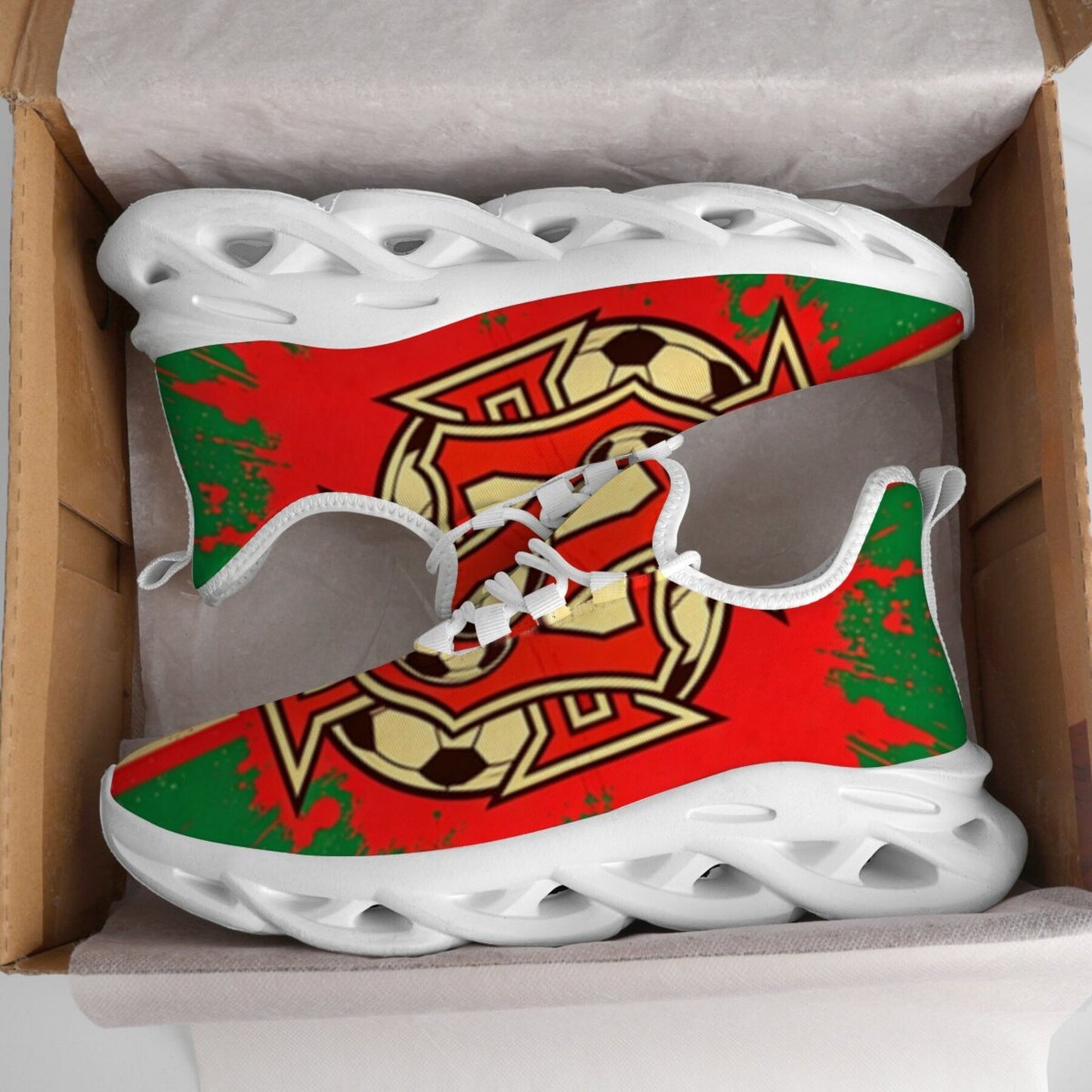 Portugal Team Casual Unisex Shoes with Comfortable EVA Sole