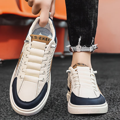 Men'S 2025 Spring/Summer Sneakers - Breathable Mesh Low Top Sneakers with "AIP" Logo, Casual Slip-On Shoes for Street and Sports, Casual Athletic Shoes   Breathable Mesh Upper   Elastic Closure