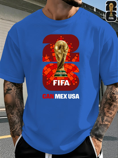 Men's FIFA 2026 World Cup T-Shirt Casual Polyester Top