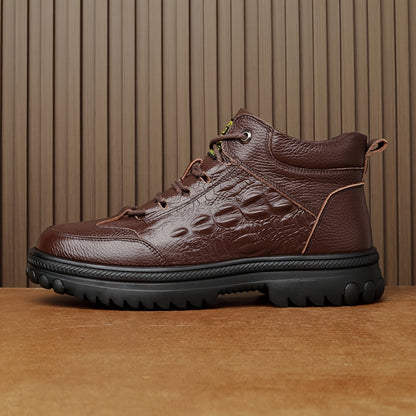 Genuine Leather High-End Plush Comfortable Warm Snow Boots