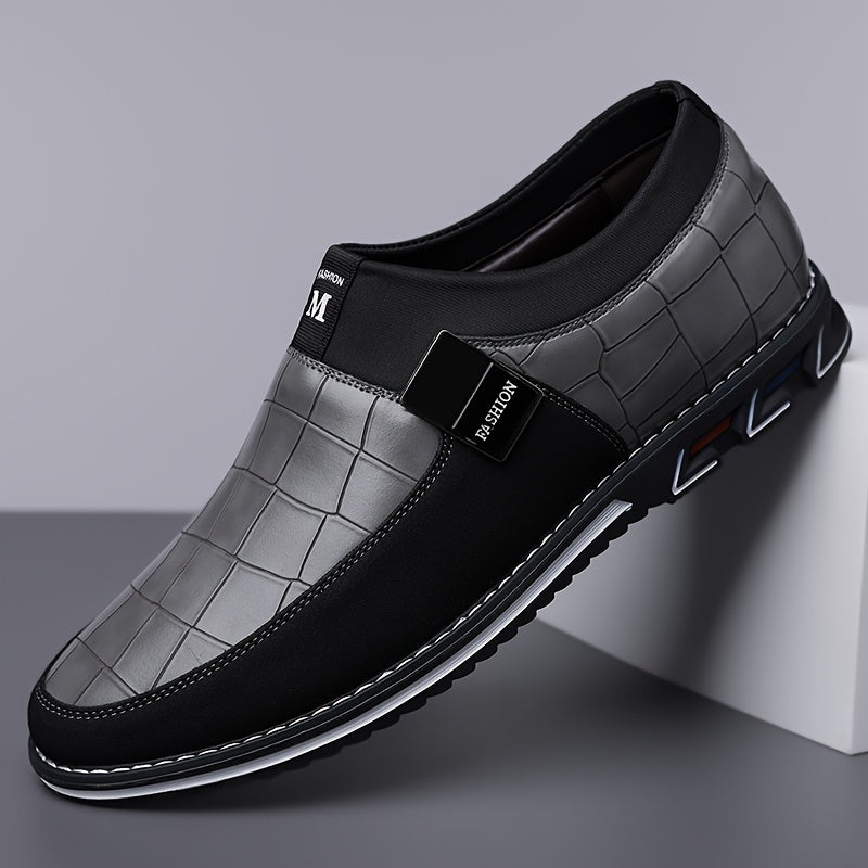 Men's Casual Slip-On Business Loafers with Anti-Slip Sole