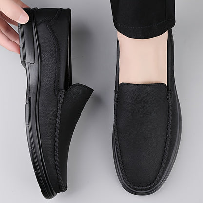 Men's Lightweight PU Loafers Slip-On Casual Dress Shoes