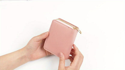 2024 New Style Zippered Foldable Short Wallet, Korean Fashion Embroidered Large Capacity Women'S Clutch Card Holder.