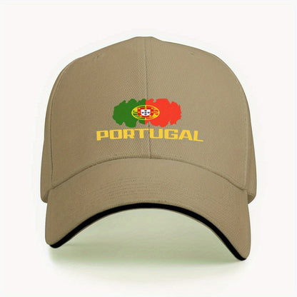 PORTUGAL Flag Sports Cap for Fitness and Running