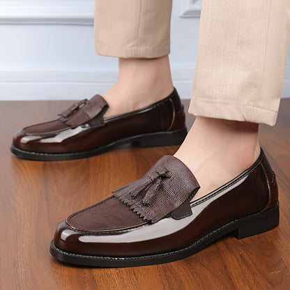 Men's Casual British-Style Pointed Toe Loafers for Spring