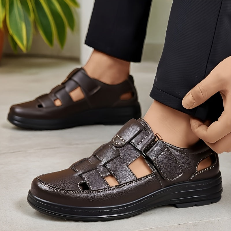 Men's Lightweight PU Slip-On Indoor & Beach Sandals