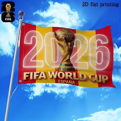 2026 FIFA World Cup Square Polyester Flag for Fans & Events