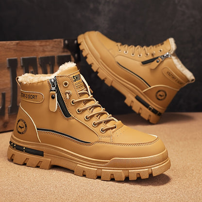 Men'S Stylish Fleece-Lined Snow Boots