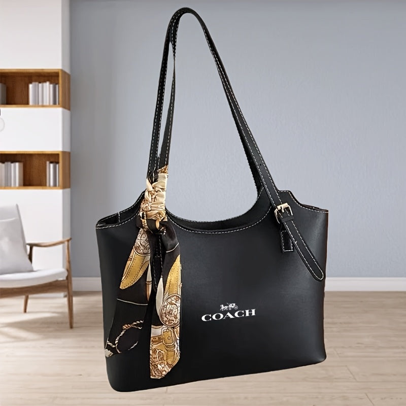 Retro Large Cotton Tote Bag with Adjustable Strap for Travel