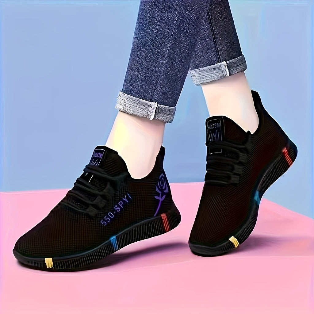 Women'S Casual Sports Shoes, Spring Fashion New Trendy Breathable Mesh Running Shoes, Anti-slip and Wear-resistant Lightweight Casual Shoe