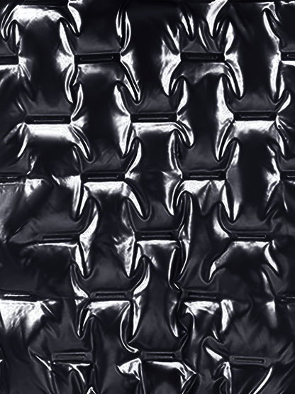 Men'S Winter Coat - Glossy Black Cold Weather Jacket, Non-Stretch Outer Shell, Zippered Pockets & Hooded Design for Formal & Everyday Use - Insulated Outerwear for Everyday & Special Occasions, Winter Jacket, Sleek Appearance