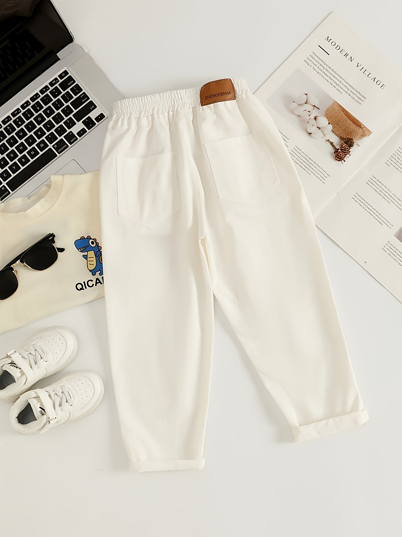 Boys' Casual Cotton Blend Long Pants for All Seasons