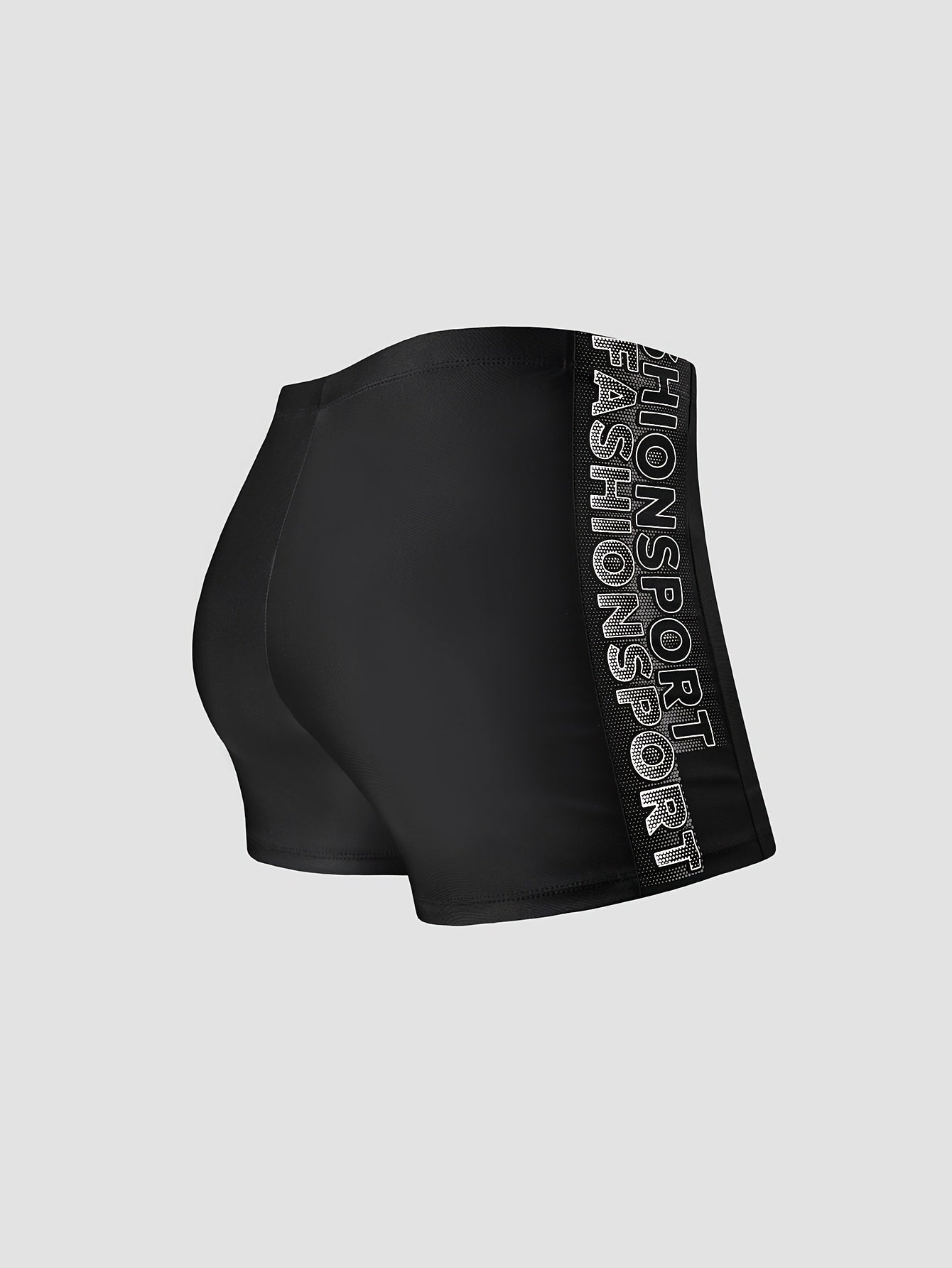 Men's Sports Boxer Swim Trunks with High-Stretch Fabric