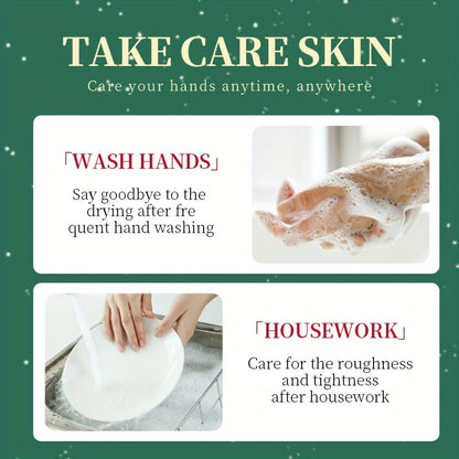 ZOZU Holiday Hand Cream Set of 3: Christmas Combination Hand Cream Gift Box, Merry Christmas Pattern (Santa Claus, Reindeer, Tree) - Moisturizing, Softening, Anti-Crack Formula, 30g Portable Pack, Suitable for Men and Women,