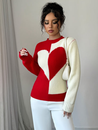 Women's Elegant Sweater Sweationnaire - Winter Warm Round Neck Solid Color Pullover, Regular Fit Cozy Sweaters for Fall/Winter, Versatile Casual & Dressy Outfits (Hand Wash/Dry Clean) - Elegant Special Line Collection